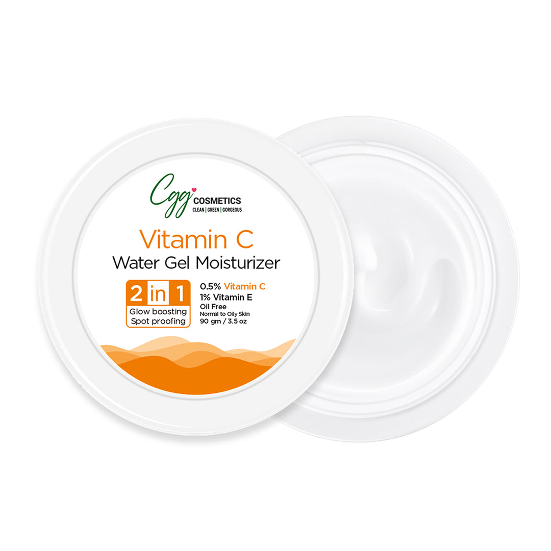 CGG Cosmetics Vitamin C Water Gel Moisturizer | 2 in 1 Dark Spots & Glow Boosting - 90gm